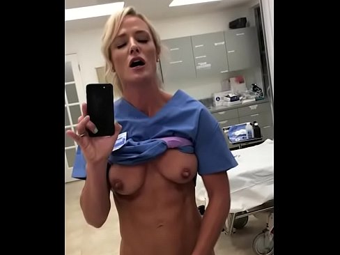 Sexy nurse fingering pussy