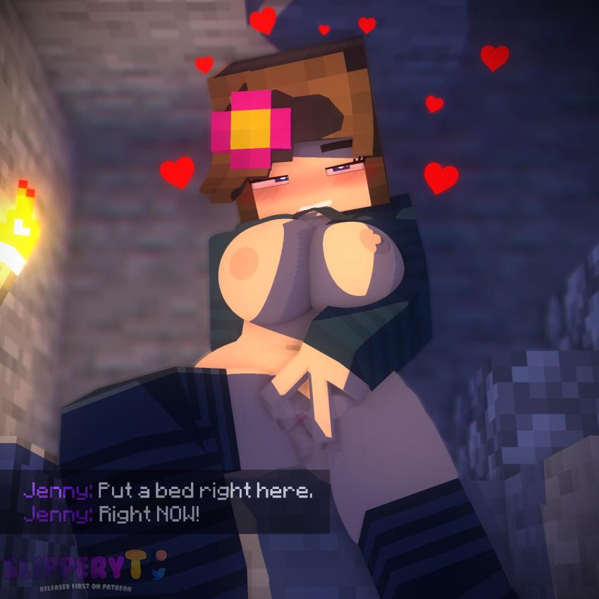 Minecraft jenny boobs pussy