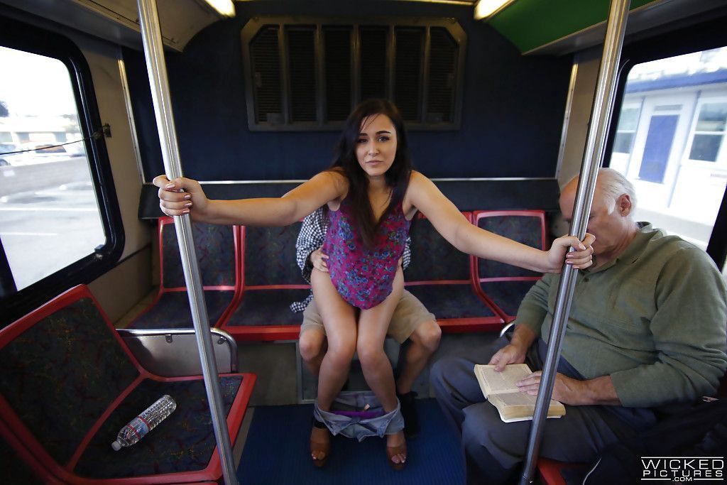 best of Nude and bus real public
