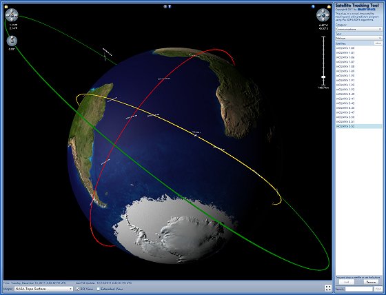 Amateur satellite tracking software