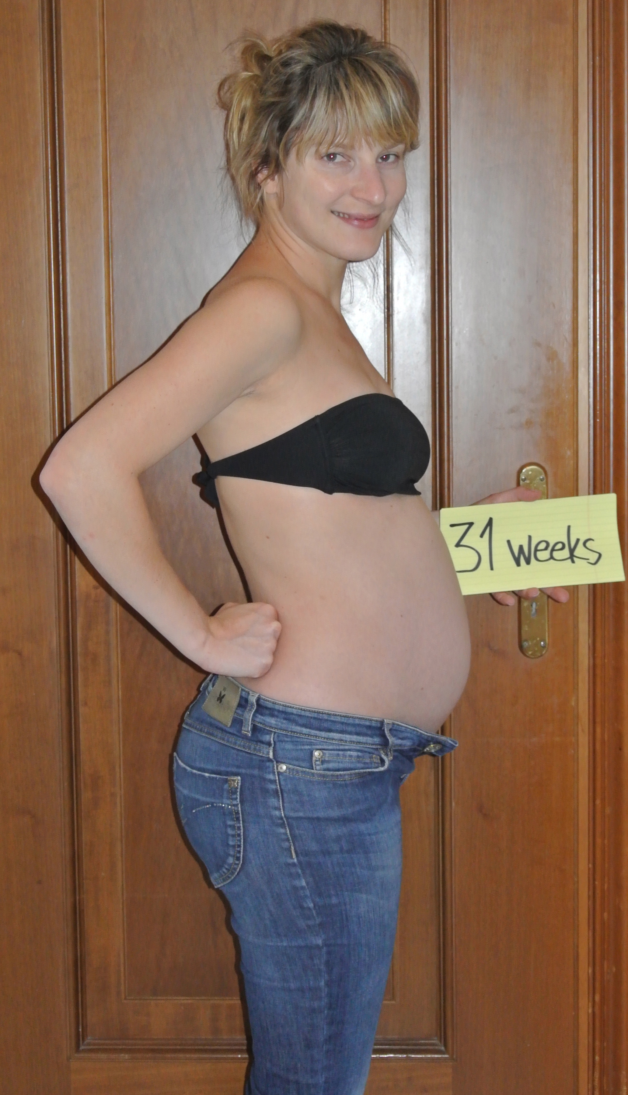 32 Weeks pregnant belly
