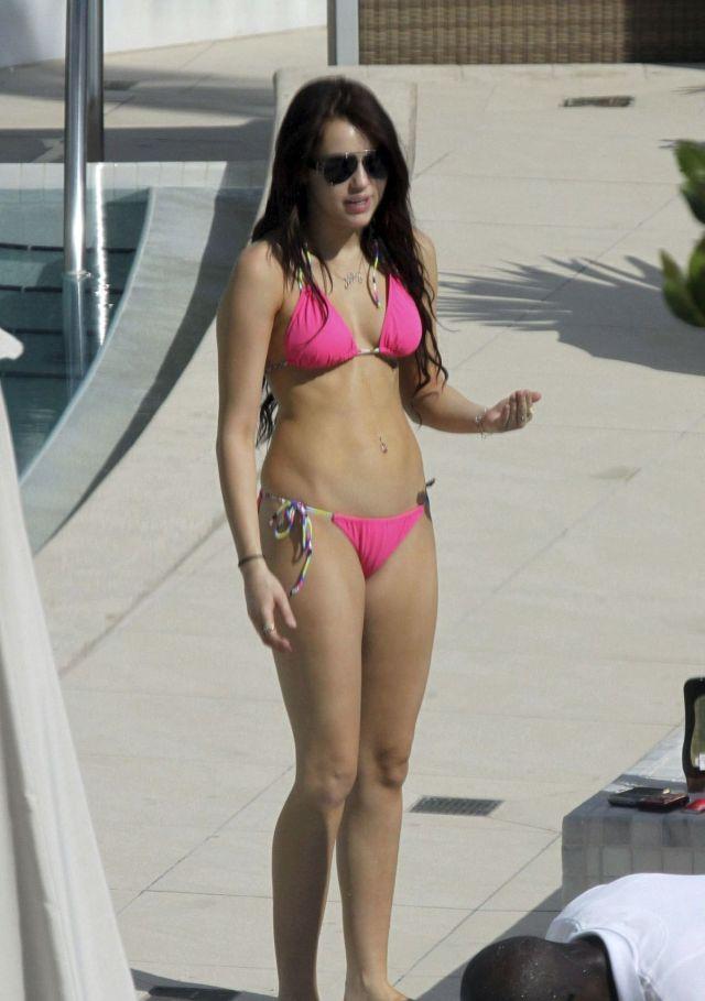 Leo reccomend Miley cyrus bikini slip