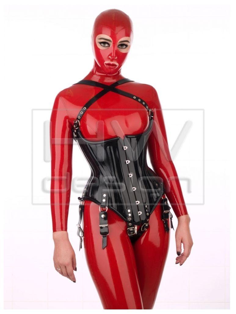 Rubber bondage and discipline corset image