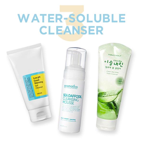 Thundercloud reccomend Water-soluble oil based facial cleanser
