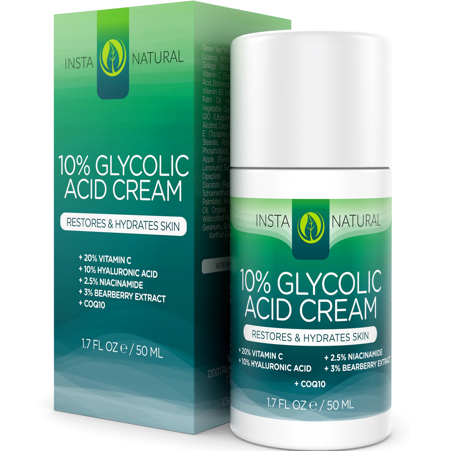 Tart reccomend Facial products with glycolic acid