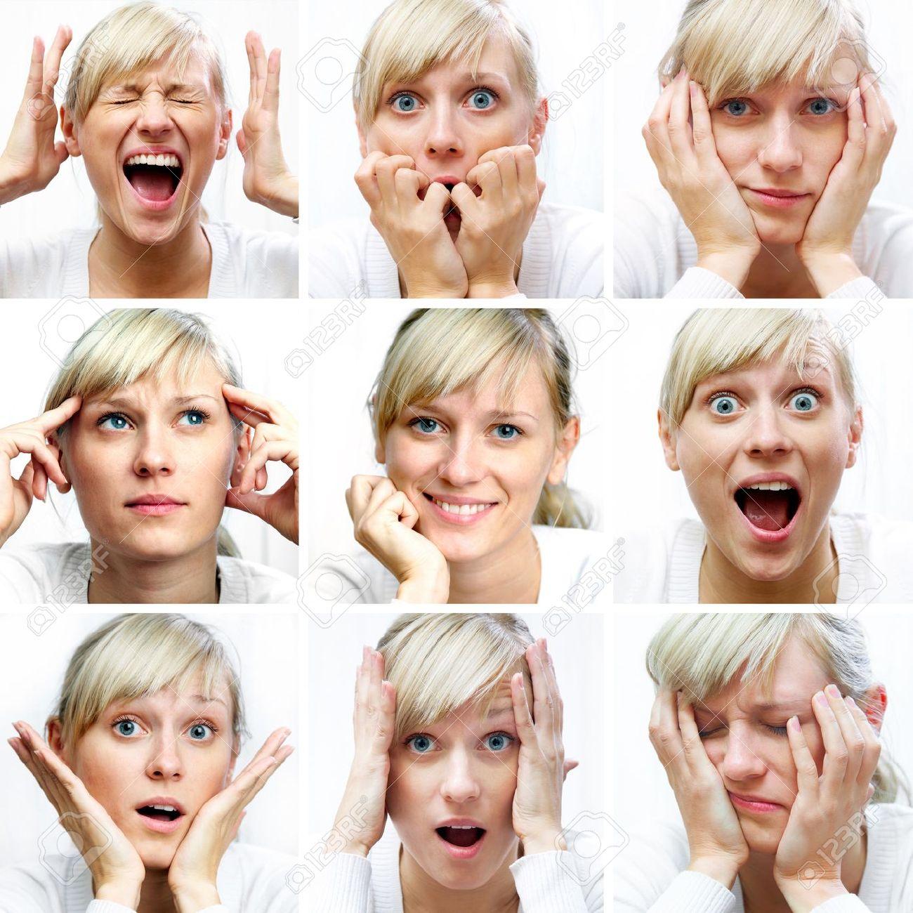 Different expression facial picture