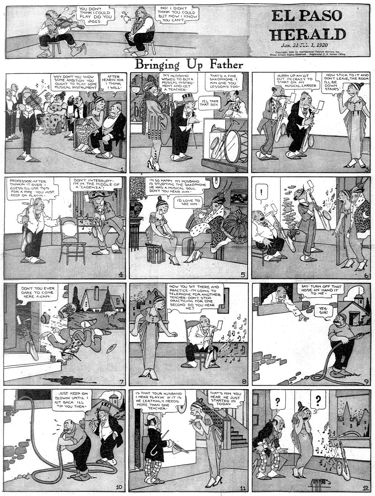Comic strip appeared in us newspapers between 1913 and 1944