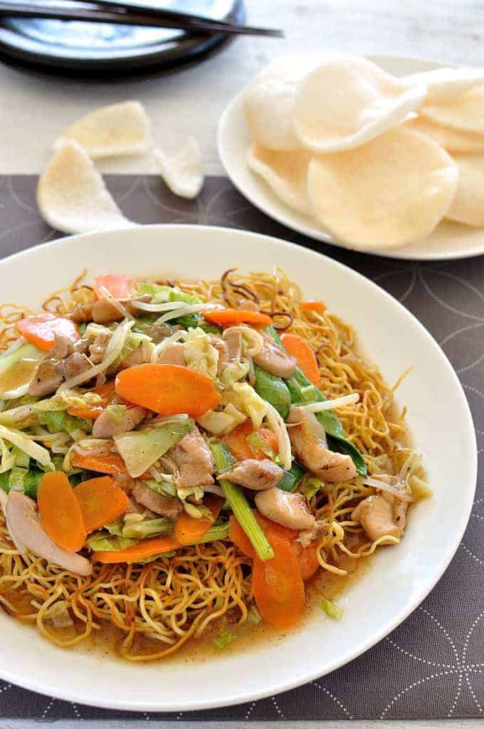 Asian noodles crunchy