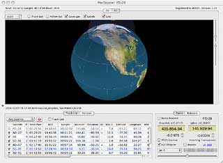 Amateur satellite tracking software