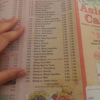 best of Cafe menu Asian