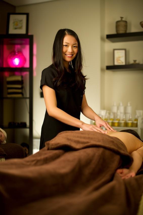 Asian lady massage