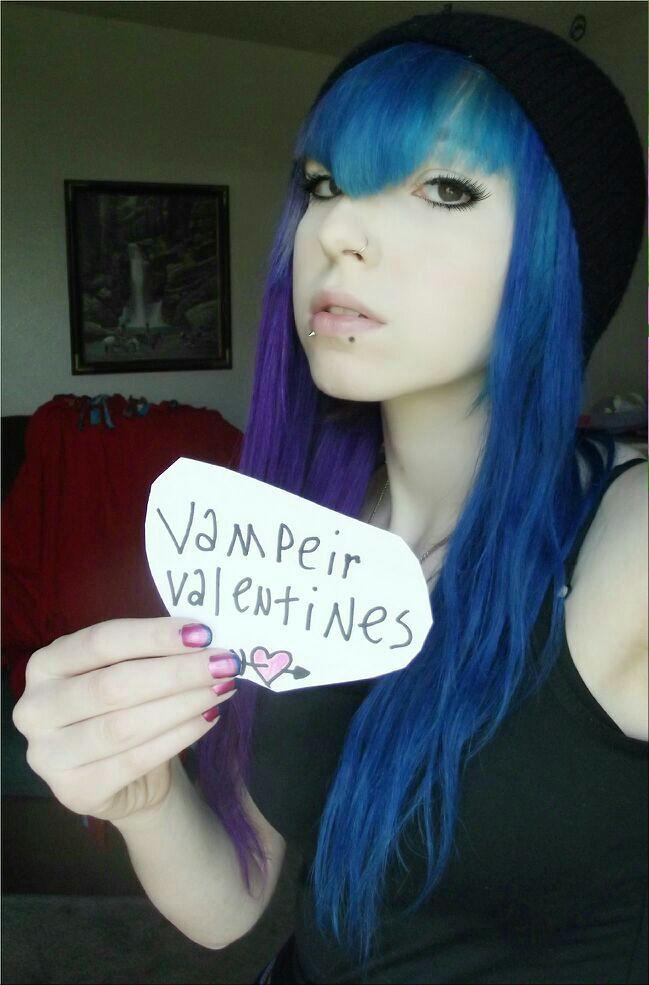 best of Lesbian Blue haired emo