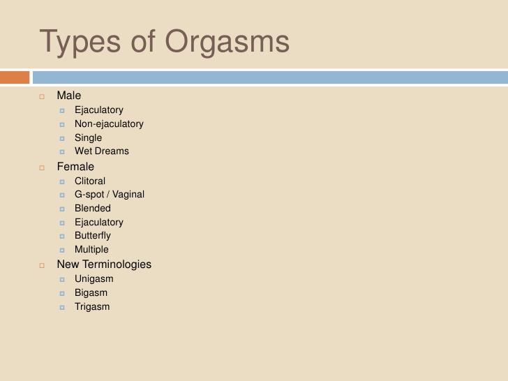 Difference between female and male orgasm