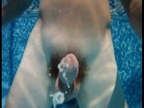 Wife cums in water
