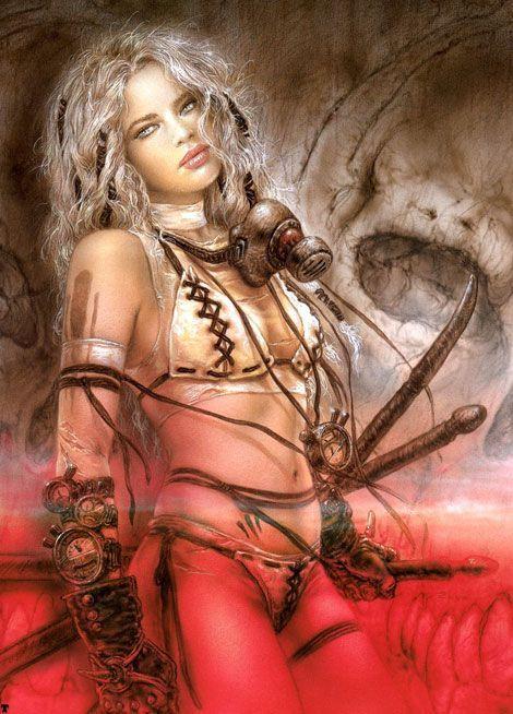 Erotic woman warrior fantasy art
