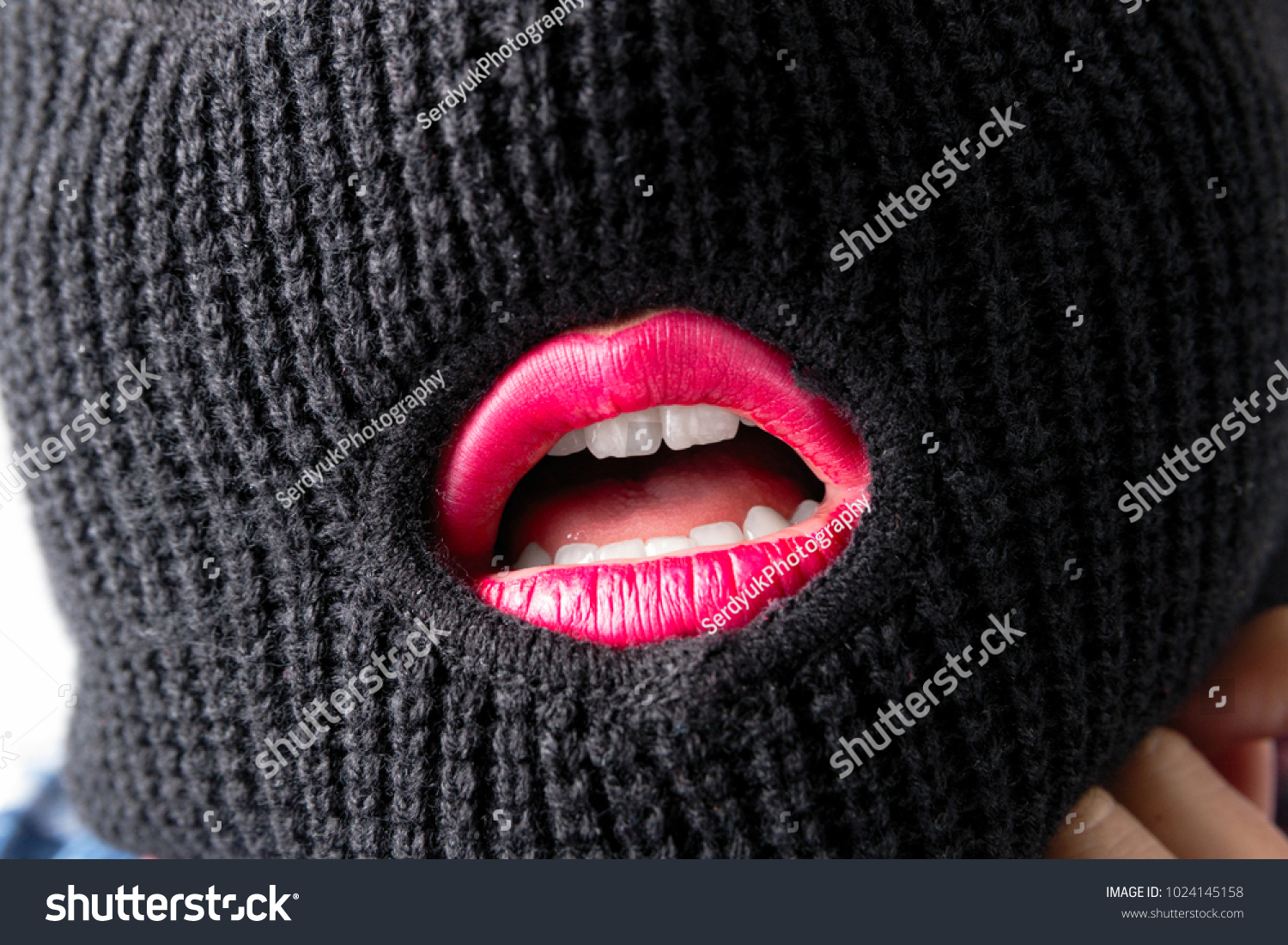 Masked boob bandit