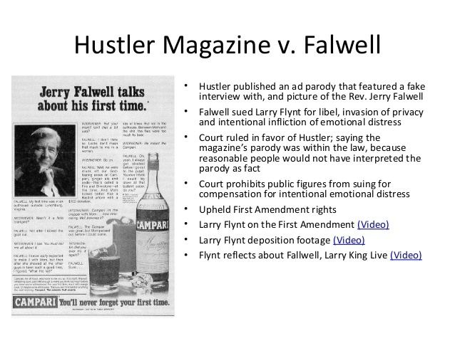 Falwell hustler jerry lawsuit vs