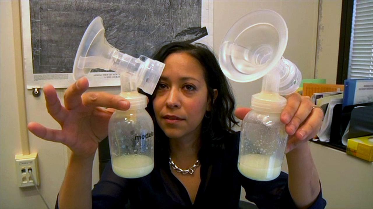 Joyful milk erotic lactation video