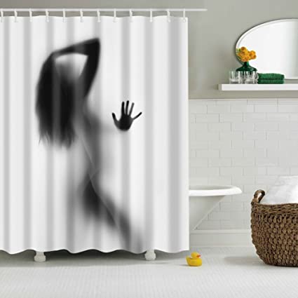 Sexual shower curtains