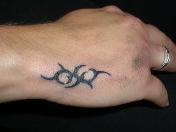 Tattoo symbol hand finger thumb